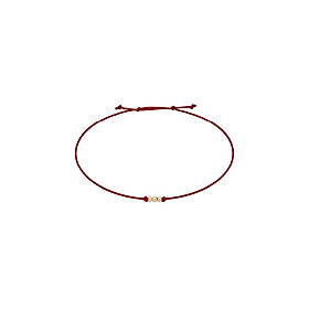 Vòng Chỉ May Mắn Đính Bi Vàng 14K - MOON Jewelry