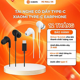 Mua Tai Nghe Có Dây Xiaomi Type-C Earphone | Kết Nối Type-C | Micrô Nghe Gọi | Hàng Chính Hãng