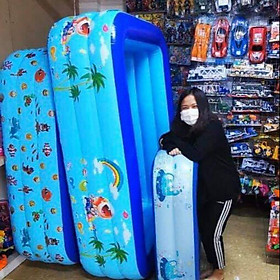 Mua Bể bơi 3 tầng 2m1 tặng kèm miếng vá + lọ keo