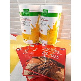 COMBO 2 SỮA NGHỆ HERA 500G + TẶNG MASK SÂM HÀN QUỐC: HỖ TRỢ SÁNG DA -- TĂNG CƯỜNG SỨC KHỎE