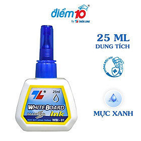 Mực bút lông bảng Thiên Long WBI-01 - Màu sắc Xanh