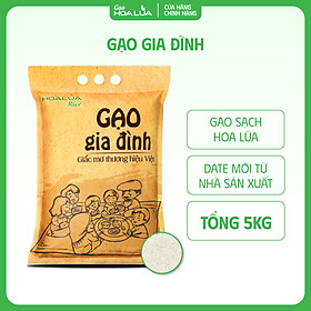 Gạo Gia Đình - Túi 5kg - Dẻo Vừa, Tơi Cơm, Thơm Nhẹ