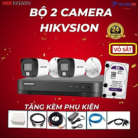 Mua Trọn Bộ Camera 4 Mắt Hikvision 2.0MP Full HD - Hàng Chính Hãng