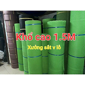 Mua (Khổ cao 1 5m) Lưới nhựa mắt cáo màu xanh làm hàng rào làm chuồng .che chắn côn trùng