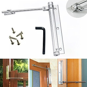 Mua Bản Lề Cửa Tự Động Đóng Cửa Thông Minh  Tay Đẩy Giữ Cửa Giúp Cửa Luôn Đóng  Có Thể Điều Chỉnh Lực Đẩy  Loại To Chịu Lực Tối Đa Đến 80kg - Tặng Nút Chống Sập Cửa Hoạt Hình
