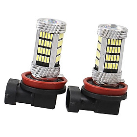 2 Pieces H11 H8 4014 92SMD Car LED Fog DRL Driving Lamp Bulb 6000K 12V 65W