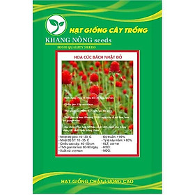 Hạt giống hoa cúc bách nhật hoa màu đỏ KNS3587 - Gói 100 hạt