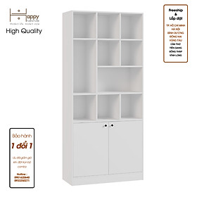 [Happy Home Furniture] CATY , Kệ sách 2 cửa mở ,  90cm x 39cm x 200cm (DxRxC), KSA_025