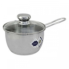 Nồi Nấu Bột Inox 430 Bếp Từ 3 Đáy Nắp Kính Fivestar (16cm)