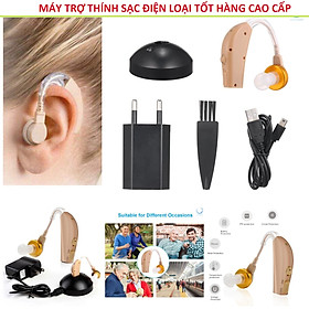 Mua Máy Tai nghe trợ thính không dây có sạc điện mẫu mới siêu êm âm thanh to rõ loại tốt hàng cao câp