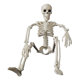 Halloween Skeleton Figurine Skull Statue Sculpture Skeleton Ornament for Halloween Party Holiday Lawn Indoor Outdoor Backyard