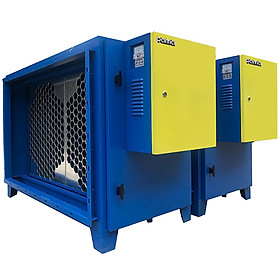 Máy lọc tĩnh điện xử lý khói bụi công nghiệp cho nhà xưởng 12000 m3/h dòng cao cấp Rama RS12000 - Hàng Chính Hãng