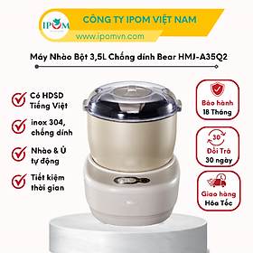 Mua Máy Trộn Bột Đa Năng Bear 3 5L Ủ Bột  Nhào Bột  Nhồi Bột Nhanh  Phiên Bản Cao Cấp Công Suất Lớn - HMJ-A35Q2 - Hàng Chính Hãng Bảo hành 18 Tháng