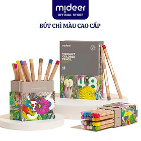 Bút chì màu vẽ tranh cao cấp mideer Vibrant Colored Pencil 24/36/48 màu, Chì vẽ chuyên nghiệp, thiết kế, phác họa - Bộ 36 màu