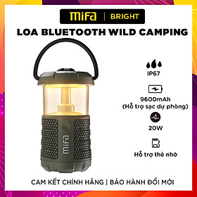 Loa Bluetooth Du Lịch Dã Ngoại MIFA Wild Camping Công Suất 20W, Dung Lượng Pin 9600mAh, Hỗ Trợ Sạc Dự Phòng - Hàng Chính Hãng