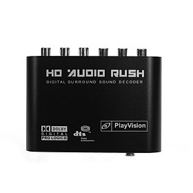 5.1 Audio Decoder SPDIF Coaxial to RCA DTS AC3 Digital to 5.1 Amplifier Analog Converter for DVD Player