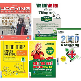 Combo 5 quyển: 1. Luyện Nói Tiếng Anh Đột Phá +2.Ngữ Pháp Tiếng Anh Bằng Sơ Đồ Tư Duy+3.Luyện Siêu Trí Nhớ Từ Vựng Tiếng Anh Hs giỏi quốc gia (Tái Bản)+4.Tự Học 2000 Từ Vựng Tiếng Anh Theo Chủ Đề+5.Vừa Lười Vừa Bận Vẫn Giỏi Tiếng Anh