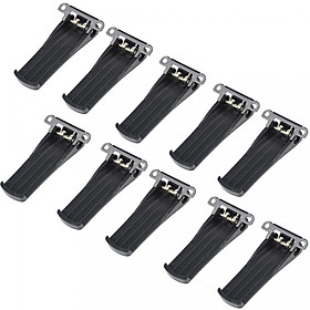 10Pcs Belt Clip Replacement Repair For BaoFeng 666s/777S/888s Two-way Radios Black
