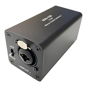 Ground Loop Isolator with 3 Pin Input Output Portable for Home Stereo System