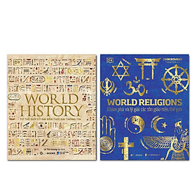  Combo 2 Cuốn Sách Khám Phá Lịch Sử Văn Hóa- Sách World History - Lịch Sử Thế Giới + World Religions - Tôn Giáo Thế Giới 