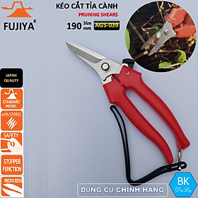 Kéo cắt tỉa cành cao cấp 190mm thương hiệu Nhật Fujiya AGS-039 GENUINE