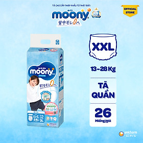 Tã Quần Cao Cấp Moony Nhật Bản Bé Trai XXL26 (26 Miếng)