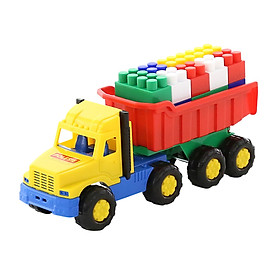 Xe tải đồ chơi 8 bánh kèm bộ lắp ráp – Polesie Toys