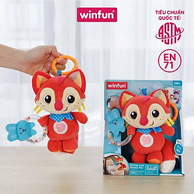 Đồ chơi treo nôi cảm ứng phát nhạc - bạn gấu mèo dễ thương Winfun WF720020