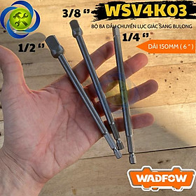 Mua BỘ 3 ĐẦU CHUYỂN ĐỔI ĐẦU TUÝP ĐUÔI LỤC GIÁC WSV4K03 WADFOW - HÀNG CHÍNH HÃNG