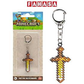 Móc Khóa Minecraft Bằng Kim Loại Mẫu 1 - Mojang Studios SWO/MC6010