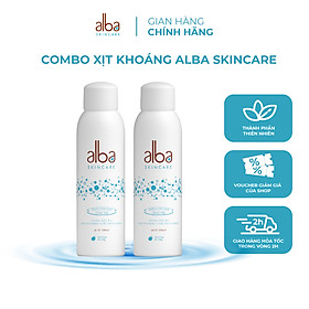 Combo Xịt khoáng Alba Skin Care chống lão hóa 150ml + Xịt khoáng Alba Skin Care chống hăm cho da bé mịn màng 150ml