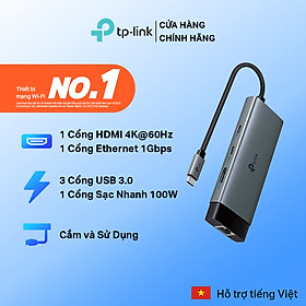 Mua Bộ Chuyển Đổi HUB USB Type C TP-Link UH6120C 6 Cổng và UH9120C 9 Cổng - Hàng Chính Hãng