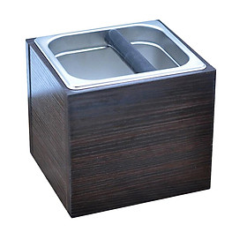 Stainless Coffee Knock Box Bin for Barista Espresso Grinds Tamper Waste