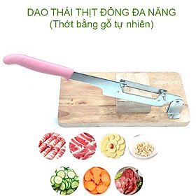 Mua Dao thái thịt đông lạnh đa năng thành lát mỏng  đế bằng gỗ tự nhiên