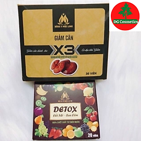 Mua Combo 2 Hộp Viên uống Giảm Cân Đông Y Mộc Linh Slim X3  giảm cân an toàn  hiệu quả