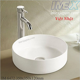 Mua Lavabo rửa mặt để bàn men sứ phủ nano cao cấp chống bám bẩn IMEX IM 6472