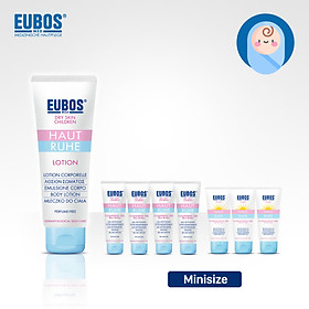 Combo lotion dưỡng ẩm cho bé EUBOS 125ml + 4 tuýp gel tắm gội cho bé 15ml + 3 tuýp kem chống nắng cho bé và mẹ bầu 6ml