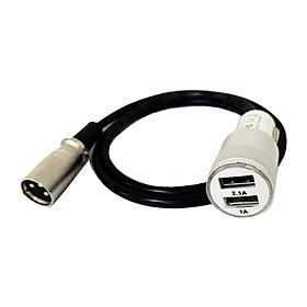 USB Car Charger Spare Double USB with Two USB Ports Accessories Portable