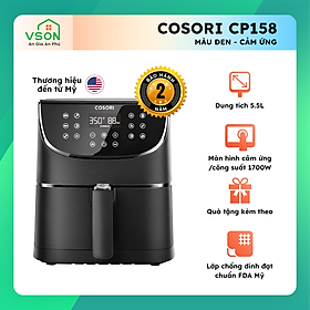 Mua Nồi Chiên Không Dầu Thương Hiệu Mỹ COSORI CP158-AF 5.5L Màu Đen - Màn hình cảm ứng - Hàng Chính Hãng