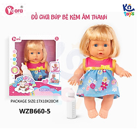 Đồ Chơi Búp Bê VDORA Có Âm Thanh Cho Bé Gái từ 3 Tuổi 