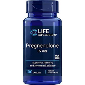 Life Extension Pregnenolone 50 Mg, 100 capsules