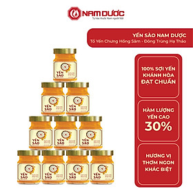 Yến sào Nam Dược lọ 70ml tổ yến chưng hồng sâm đông trùng hạ thảo bồi bổ, tăng sức đề kháng