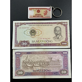 Mua  LOẠI ĐẸP  Tờ 10 đồng 1981 bến nhà rộng ở tp Hồ Chí Minh sưu tầm  Kèm móc khóa tiền xưa 