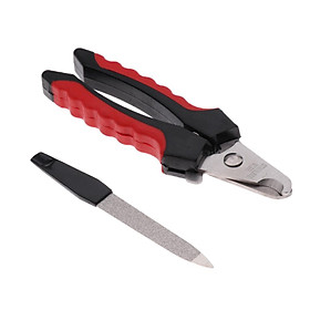 Pet Nail Clippers Trimmer Pet Nail Scissors Nail File with Non Slip Handles