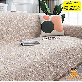 [CÓ SIZE LỚN] Khăn Thảm phủ Sofa chống bụi bẩn, Mền đắp thư giãn, Thảm Sofa phòng khách loại một màu [HÀNG CÓ SẴN