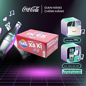 Thùng 24 Lon Nước Ngọt Giải Khát Có Gas Fanta Xá Xị 320ml/Lon Sale 4.4 Coca-Cola Official Store