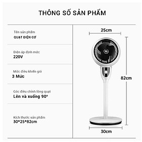 Mua Quạt Điện Xoay 90 Độ  3 Chế Độ Gió Model JD-8112 ( điều khiển và không điều khiển)