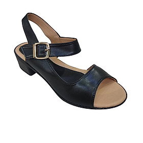 Giày Sandal Nữ Cao Gót Da Bò Thật TiTi ĐÔ Cao Cấp 4cm DNU2132d