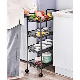 Mua Kệ 4 tầng đựng đồ Nhà Bếp Có Bánh Xe di chuyển đa Năng CREATIVE & STABLE
