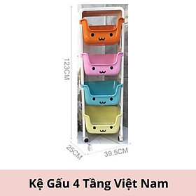 Mua Kệ Gấu  Tủ Mây đựng đồ dùng bỉm sữa  quần áo  đồ chơi sang trọng cho bé và gia đình